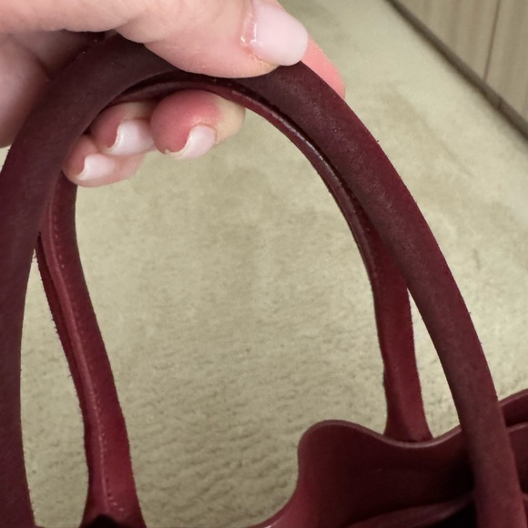 Mansur Gavriel Large Sun Tote in Burgundy Suede - Picture 9 of 9